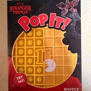 Stranger Things Pop It! Waffle Fidget Toy - Yellow